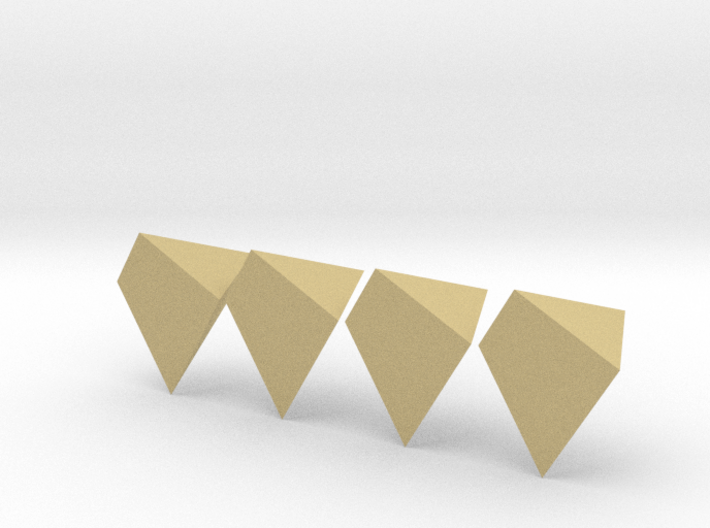 4 Pieces pyramid puzzle designed for grabability 3d printed