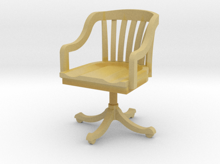 Miniature 1:48 Office Rolling Chair 3d printed 
