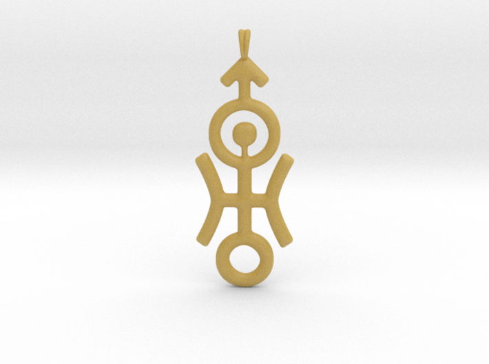 DISTANT Planet Uranus jewelry necklace symbol. 3d printed