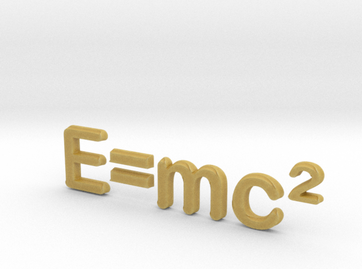 E=mc^2 3D C 3d printed