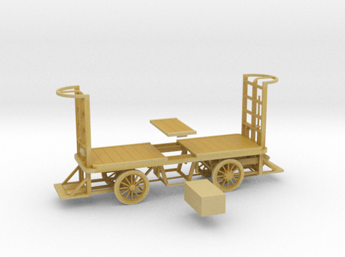 HO Scale (1/87) - Electric Baggage Cart 3d printed 
