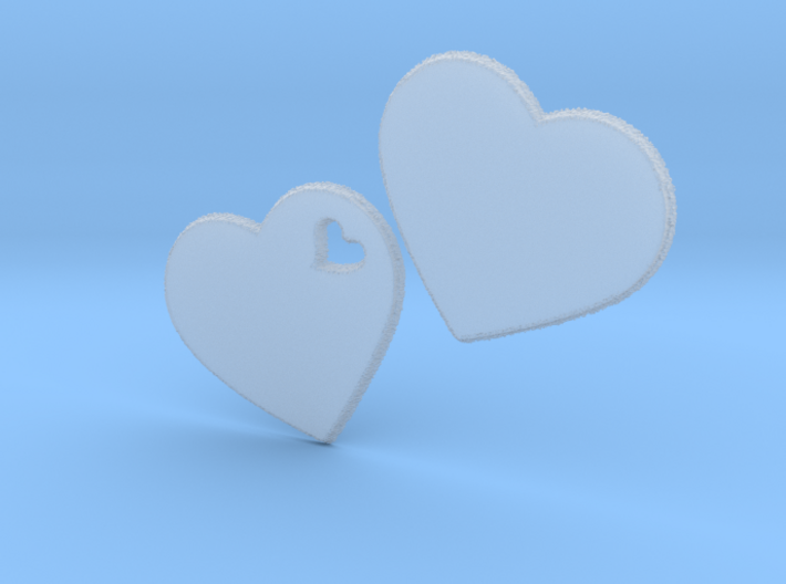 LOVE 3D Hearts 80mm 3d printed
