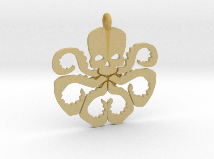 Hydra necklace charm 3d printed