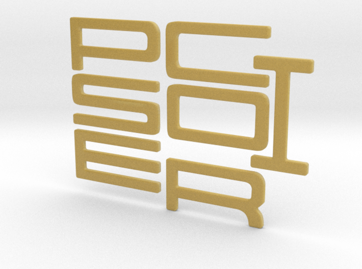 PORSCHE Style Letters 3d printed