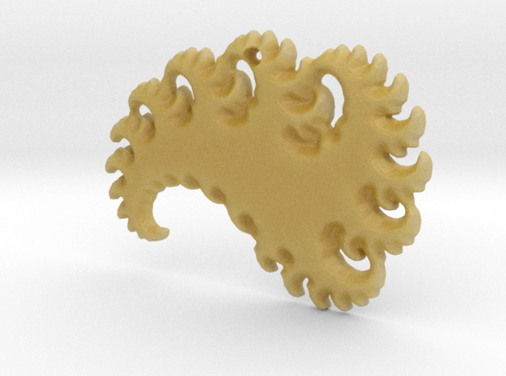 Abstract 3D Fractal Pendant 3d printed