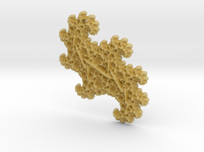 3D Fractal Abstract Pendant 3d printed