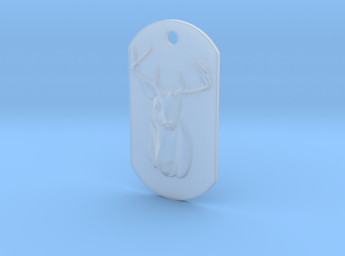 Dog Tag Deer Head 3d printed