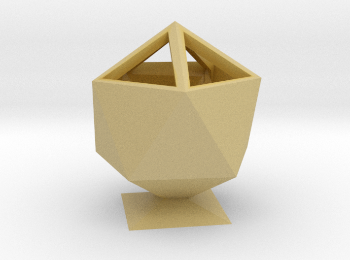 Icosahedron Pencil Cup 3d printed