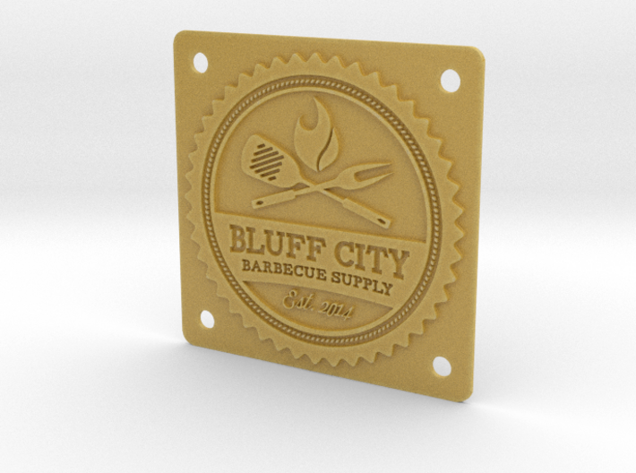 Bluff City Badge 3d printed