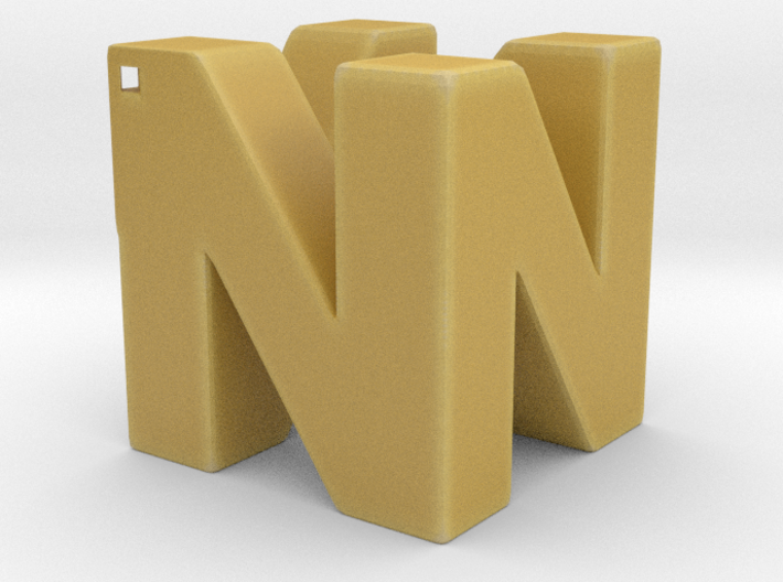 N64 Logo Pendant - Hollow 3d printed