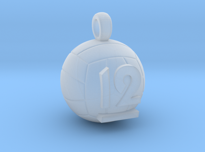 Volleyball Pendant #12 3d printed