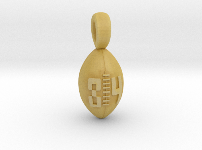 Football Pendant #84 small size 3d printed