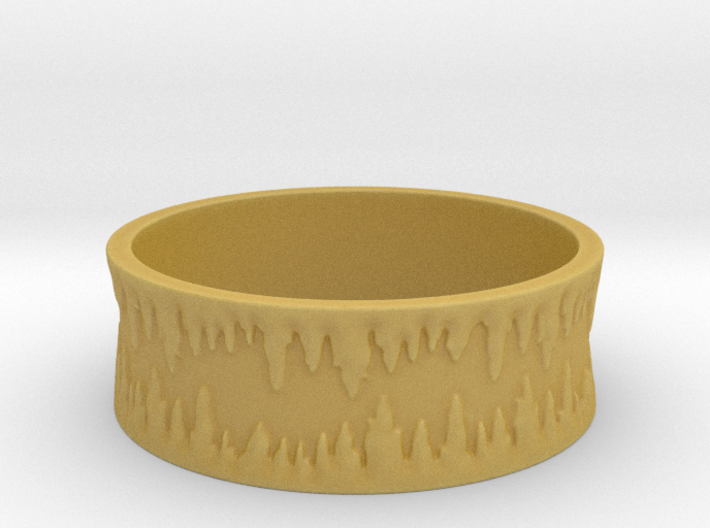 Cavern Rock Formations Ring 3d printed 