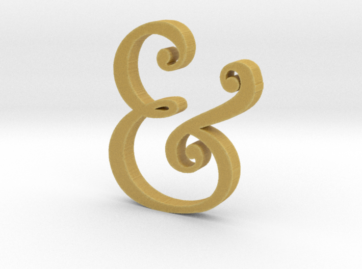 Acrylic Ampersand 3d printed