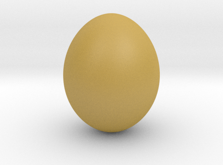 Shiny Cow Bird Egg - smooth 3d printed