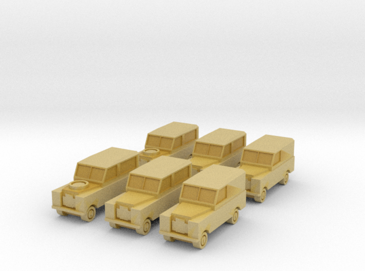 1/450 Land Rover Series 2a, Set of 6, for T gauge 3d printed 
