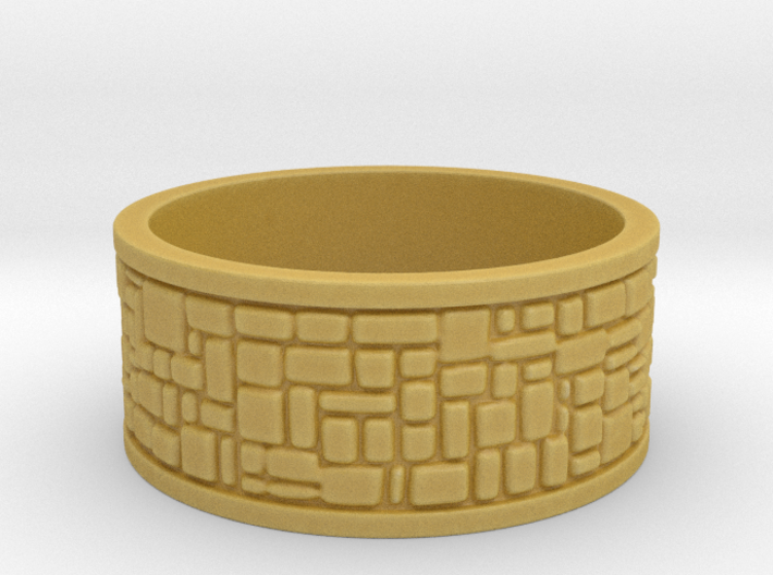 Cobble Stone Ring 3d printed 