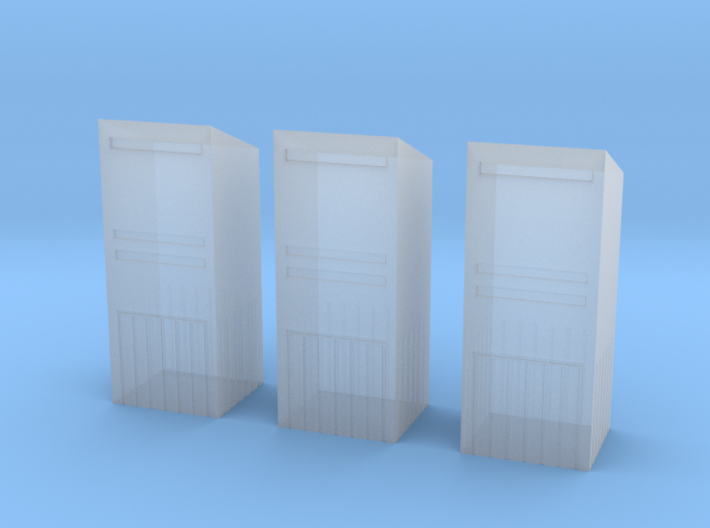 3 Canadian Mailboxes (1:160) 3d printed