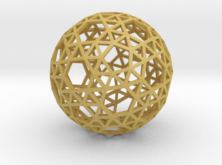 Triangulated Sphere 3d printed