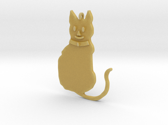 Cat Pendant 3d printed