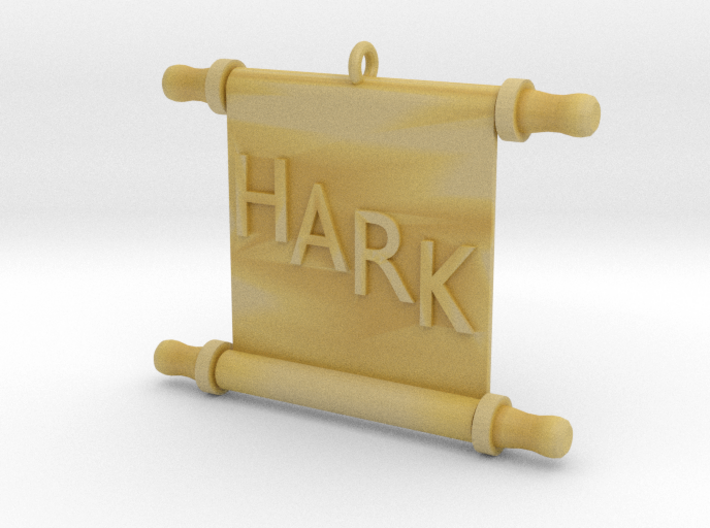 Ornament, Scroll, Hark 3d printed