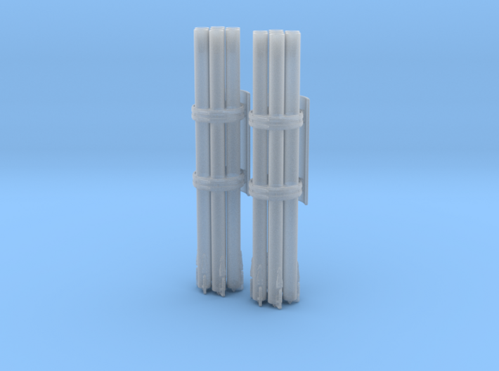 M158A1 Pair Rocket Pods 1/48 Scale (Unloaded) 3d printed