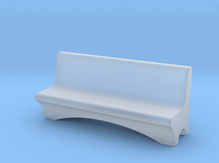 HO Scale Concrete Bench 3d printed