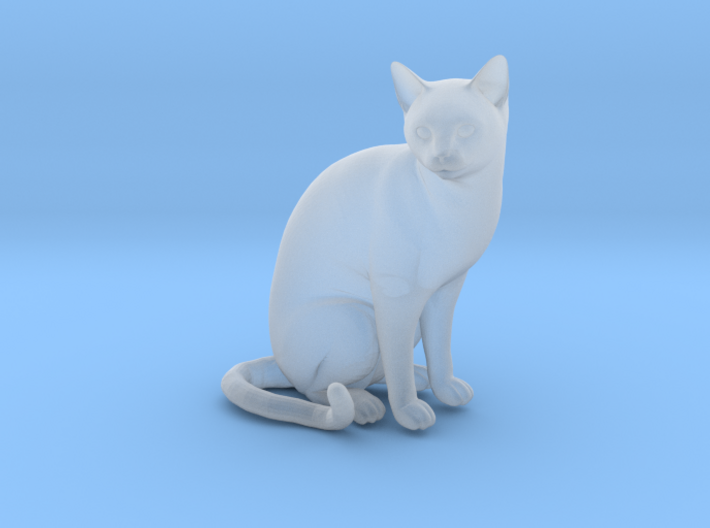 Cat sitting 1/29 scale 3d printed