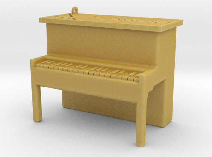 Piano Pendant 3d printed
