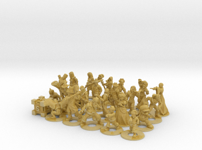 Epic Battle Figures 3d printed