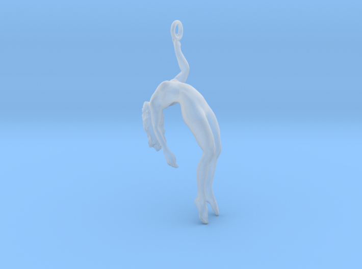 Girl Acrobat Pendant (plastic) 3d printed