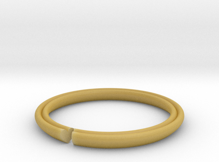 Secret Hidden Heart Ring (Size 4) 3d printed