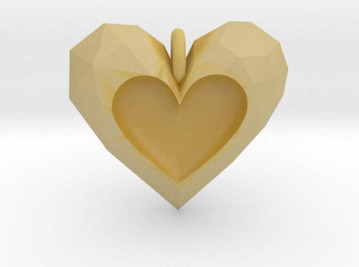 Heart Pendant V2 3d printed