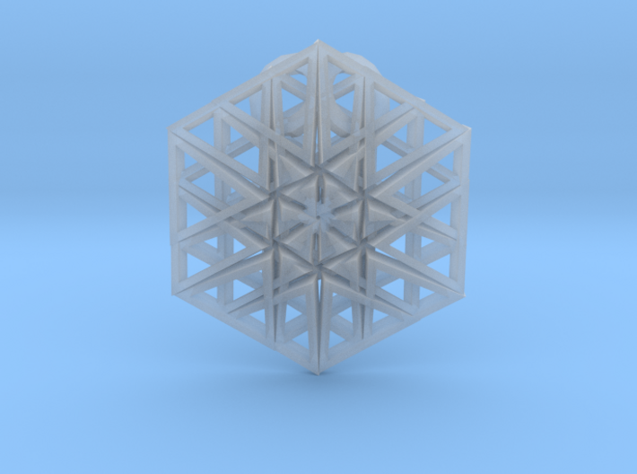 Triangular Hexagon Pendant 3d printed
