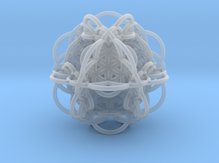 3d Flower of Life with 8 Seeds: Sacred Geometry 3d printed
