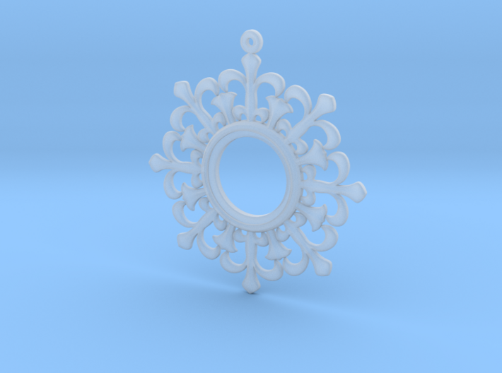 Flower shape pendant 3d printed