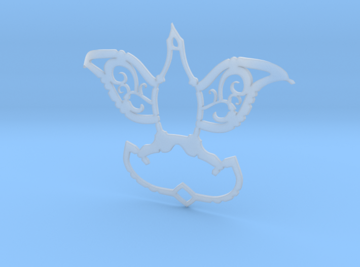 Dove/Flower Pendant 3d printed