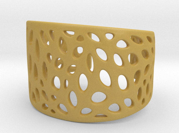 Cells Cuff One Layer (Size M) 3d printed