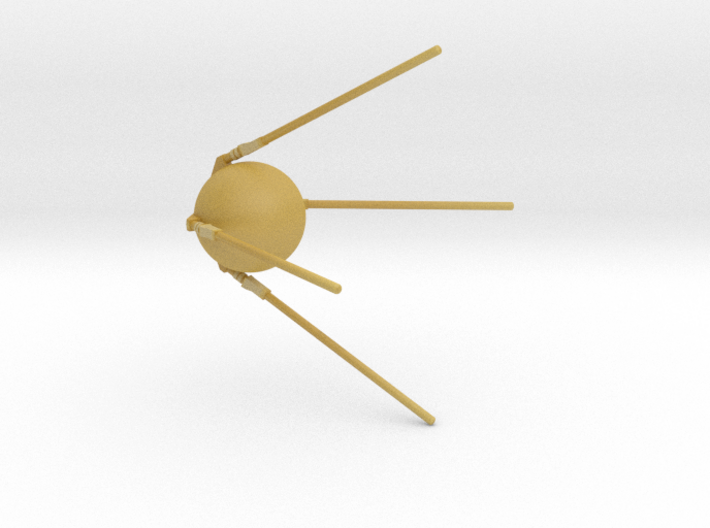 Sputnik satelite figure small model 3d printed