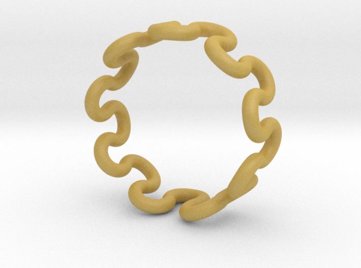 Wave Ring (18mm / 0.70inch inner diameter) 3d printed