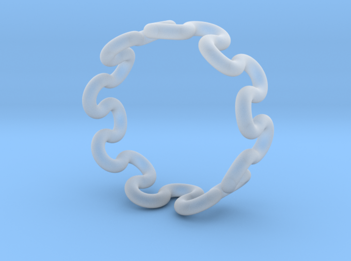 Wave Ring (20mm / 0.78inch inner diameter) 3d printed