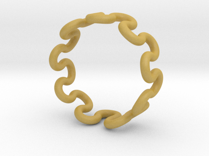 Wave Ring (21mm / 0.82inch inner diameter) 3d printed