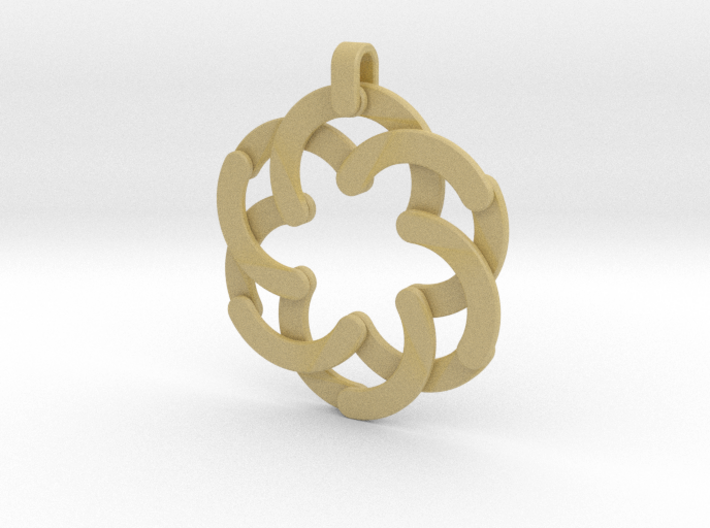 Expandable Mandala Pendant/Keychain 3d printed
