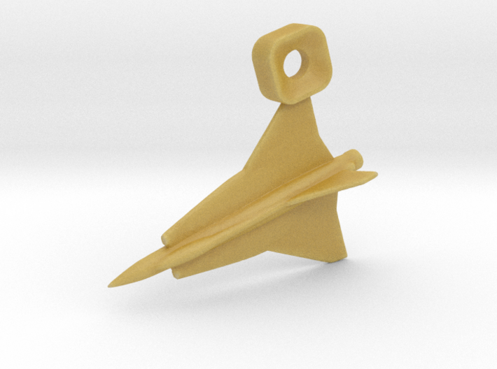 Saab Draken Keychain 3d printed