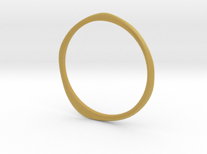 Ring 'Curves' - 16.5cm / 0.65&quot; - Size 6 3d printed