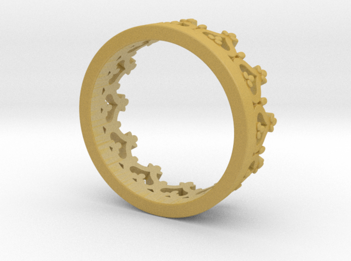 Crown ring 3d printed