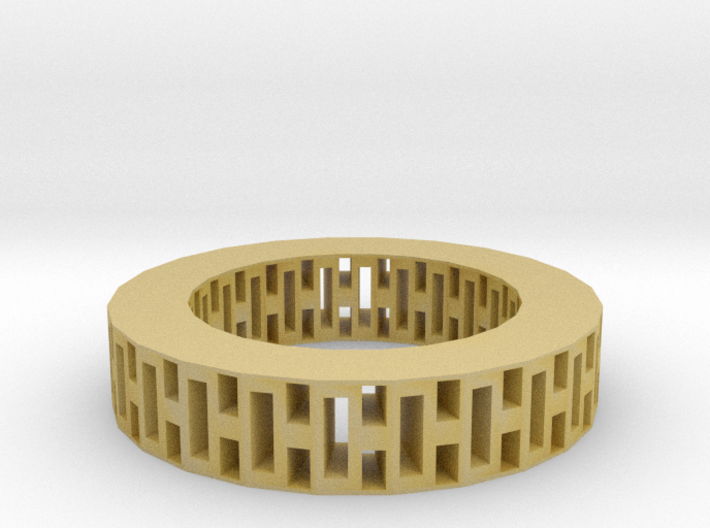 Rectangle holes bracelet 3d printed