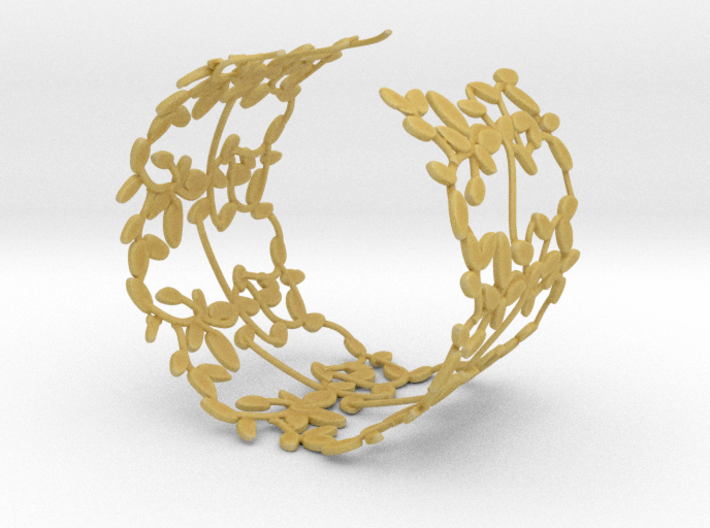 Leaves Bracelet 3d printed