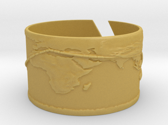 Round The World Bracelet 3d printed 