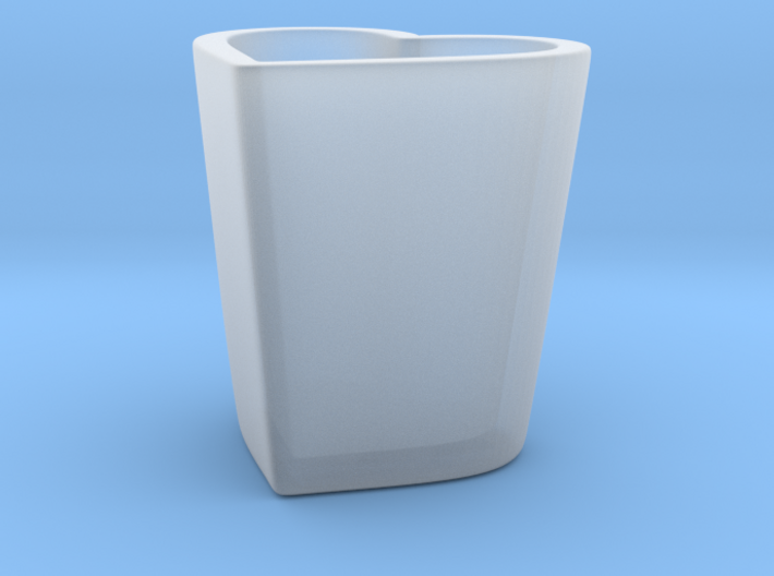 Espresso Heart Cup 3d printed